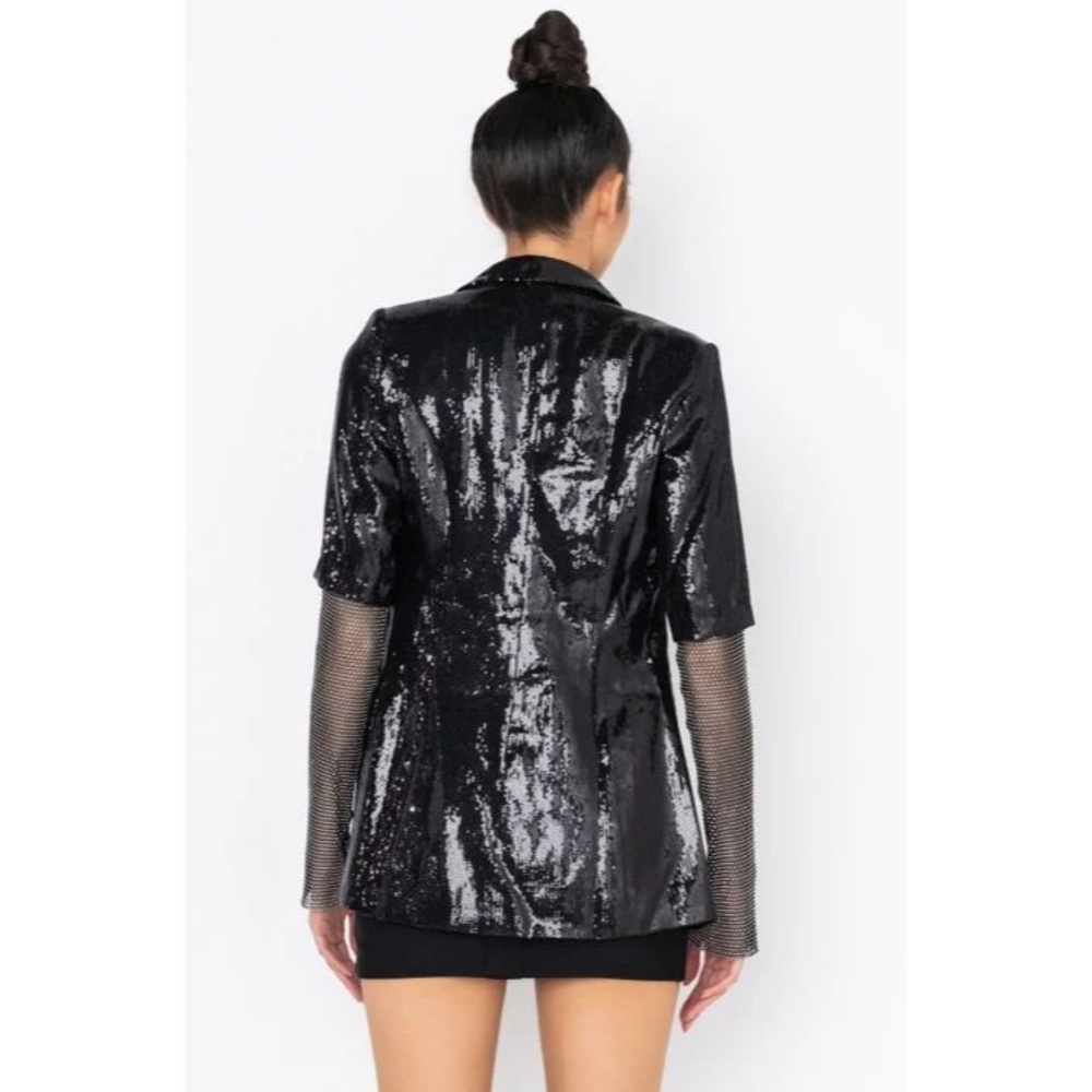 AKIRA Sequins Blazer - Picture 3 of 6